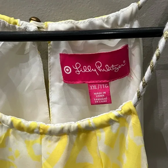Lilly Pulitzer Yellow and White shirt - Picture 2 of 3